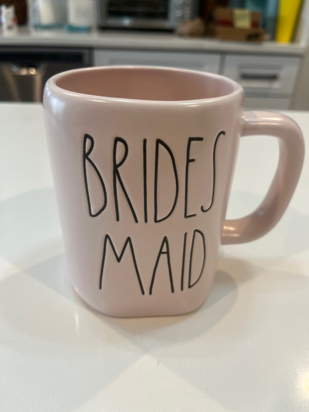 Rae Dunn Pink 'BRIDESMAID' Ceramic Mug